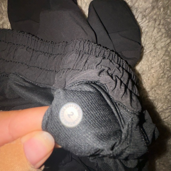 Size 2 Lulu black shorts 4” in. perfect condition - Picture 3 of 3